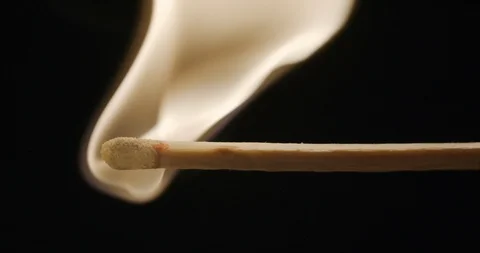 Match fire slowmotion at 240 fps Vídeo Stock 97787933