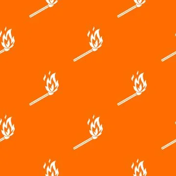 Match flame pattern seamless Stock Illustration