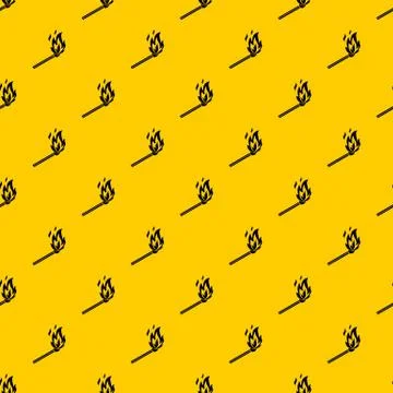 Match flame pattern vector Stockillustratie