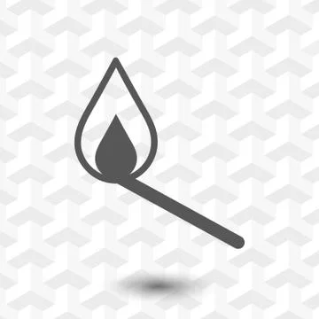 Match icon, vector illustration. Flat design style Stock Illustration