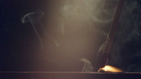 Match ignited Stock Footage 46029594