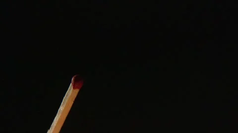 Match igniting and burning Stock Footage 6470369
