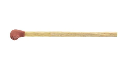 Match isolated on white background Foto stock