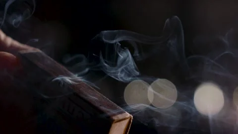Match is lit macro slow motion Stock Footage 163507460