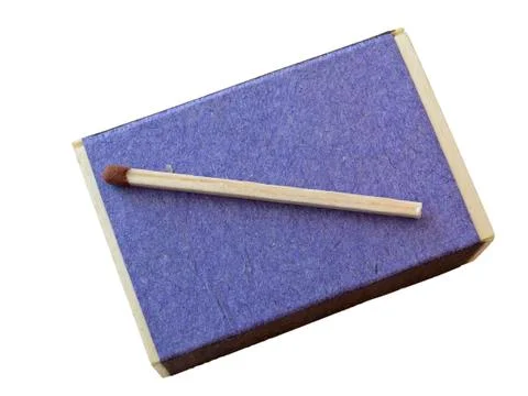 Match at Match box Stock Photos