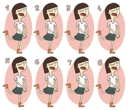 Match Pairs Visual Game: Sing Иллюстрация
