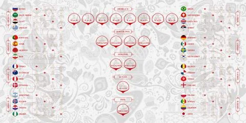 Match schedule, vector illustration Stock Illustration