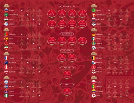 Match schedule, vector illustration Illustrazione stock