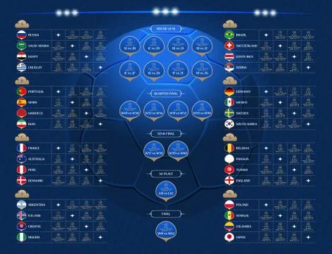 Match schedule, vector illustration Stock Illustration