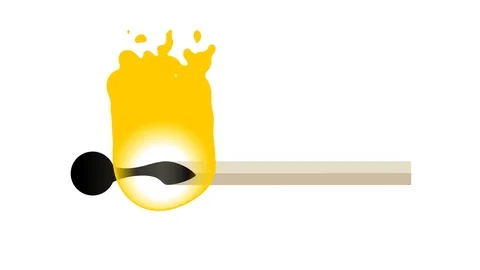 Match self-ignition, burns and goes out. Stock Footage 110755326