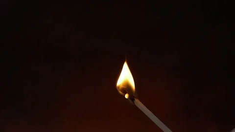 Match. slow motion. cinematic. match burning Stock Footage 295989653