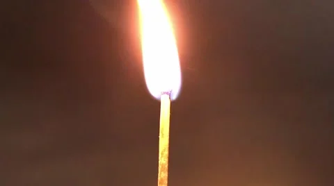 Match is starting burn Stock Footage 42188523