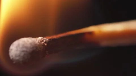 Match Stick Burn Down Stock-Footage 234242509