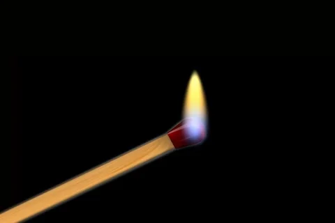 Match stick burning Stock-Footage 1104159