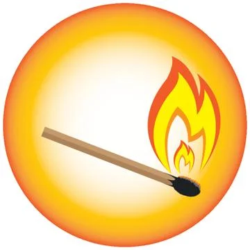 Match Stick Illustrazione stock