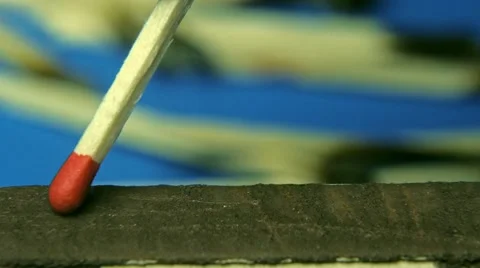 Match stick lights Stock Footage 68375030