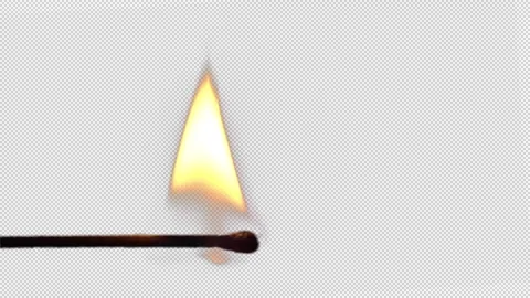 Match Stick with transparent (alpha) background Stock-Footage 240773615