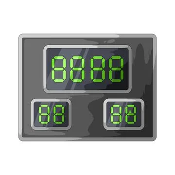 Match timer illustration Stock Illustration