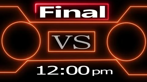 Match vs final digital timer animation. Vidéo 331897446