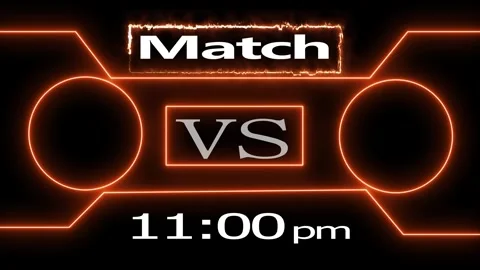 Match vs time glowing neon lights. Vidéo 331897450