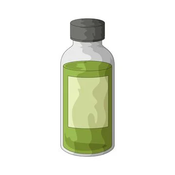 Matcha bottle illustration Stock Illustration