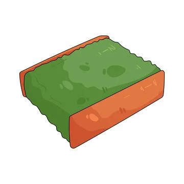 Matcha castella Иллюстрация