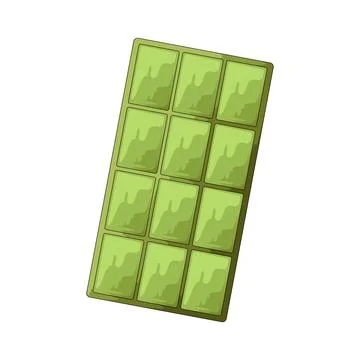 Matcha chocolate illustration Stock Illustration