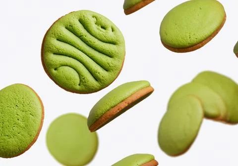 Matcha cookie Stock Photos