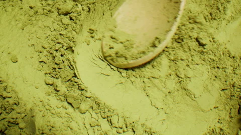 Matcha green tea cooking process, japanese powder green tea in a bowl with Stock Footage 309625509