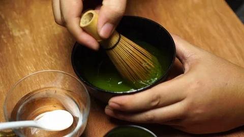 Matcha Green Tea Stock Footage 127294238