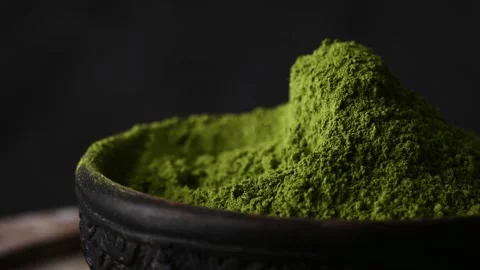 Matcha green tea powder Vidéo 238763827
