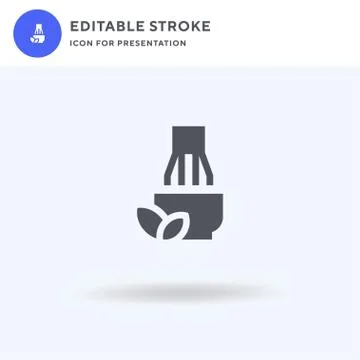 Matcha icon vector, filled flat sign, solid pictogram isolated on white, logo Stock Illustration