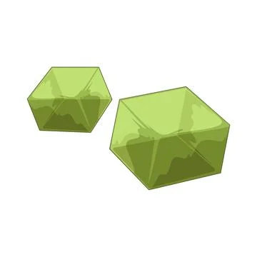 Matcha jelly illustration Stock Illustration