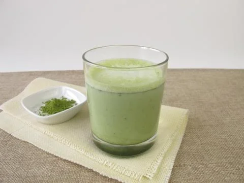 Matcha latte Foto stock