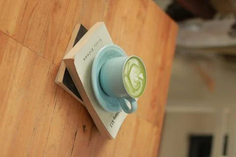 Matcha latte Stock Photos
