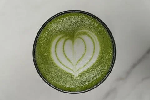 Matcha latte Stock Photos