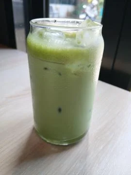 Matcha latte Stock Photos