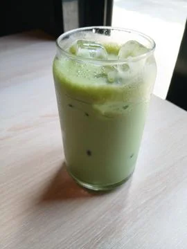 Matcha latte Stock Photos