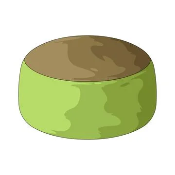 Matcha manju illustration Stock Illustration