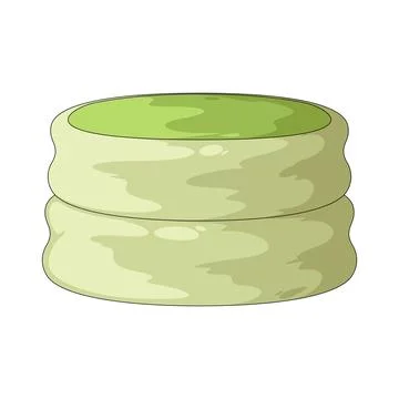 Matcha pancake illustration Stock Illustration