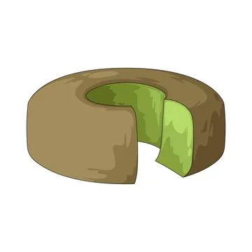 Matcha pound cake illustration Stock Illustration