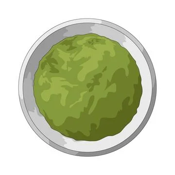 Matcha powder illustration Stock Illustration