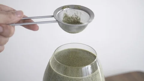 Matcha Powder Pudding  Видео 93558523