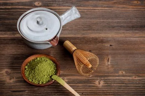 Matcha set Stock Photos