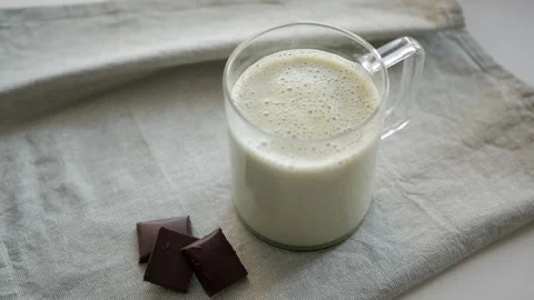 Matcha tea and three chocolate bars Stock-Footage 153481416