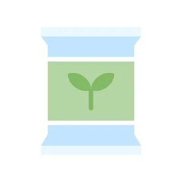 Matcha tea bag vector icon, flat style Stock Illustration
