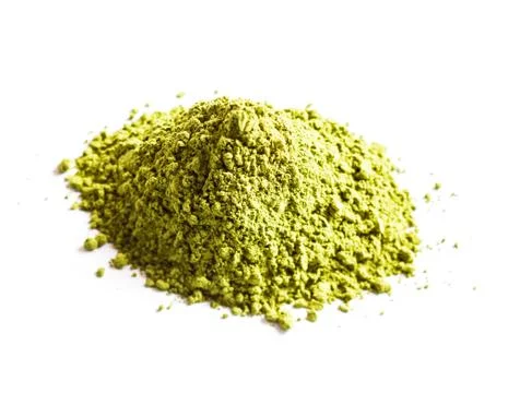 Matcha tea heap Stock Photos