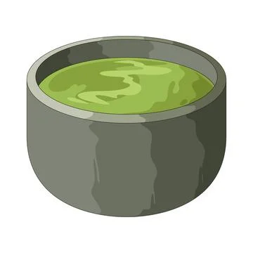 Matcha tea illustration Stock Illustration