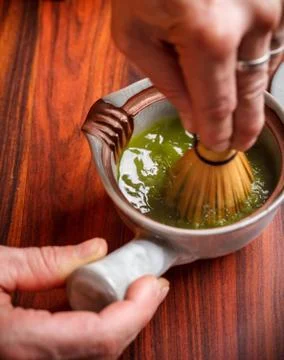 Matcha tea Stock Photos