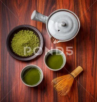 Matcha tea Stock Photos